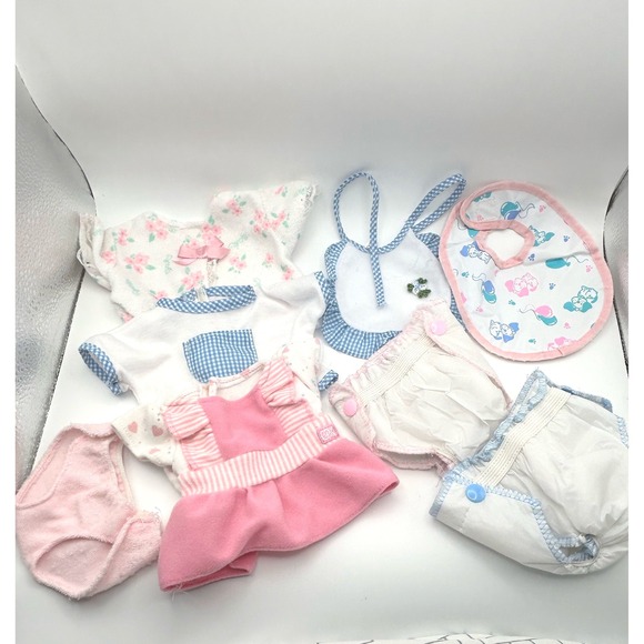 Other - 12" to 16"‎ Doll Clothes Lot Baby Doll Outfit Set Bib Diapers Our Generation OK